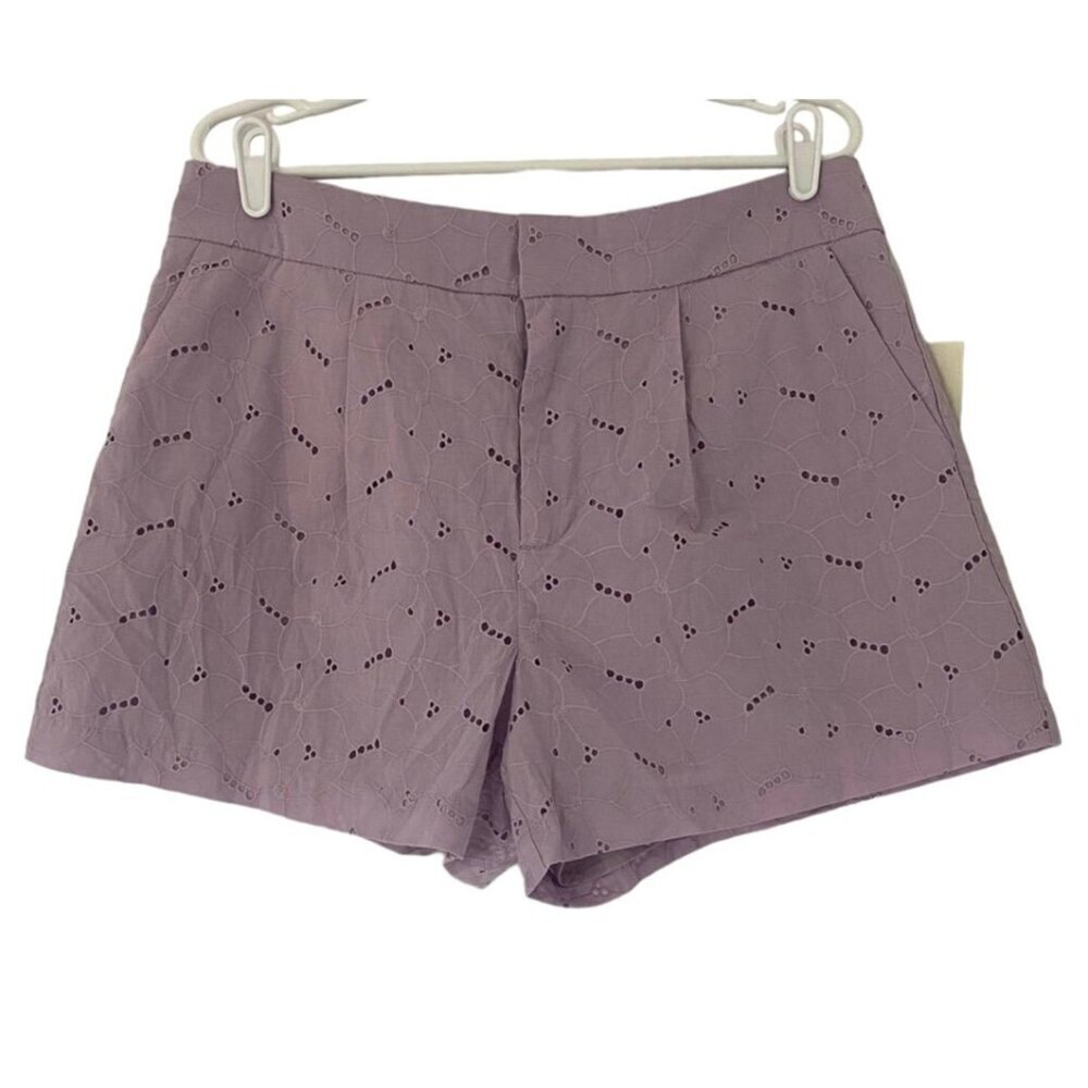A New Day, Women's short shorts, cotton and polyester, Violet color, size 12.
